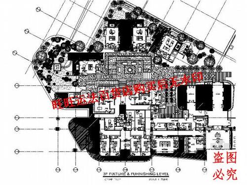 蛇口某大酒店sa区室内装修cad图纸室内设计装修dwg图